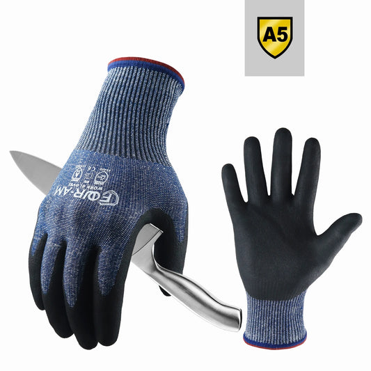 💖Spring Hot Sale 50% OFF 🧤 Level 5 Cut-Resistant Work Gloves – Tough Grip, Nitrile Coated, Touchscreen Ready